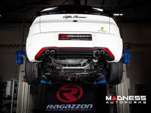 Alfa Romeo Junior Performance Exhaust - 1.2L - Ragazzon - Muffled - Axle Back - Single Exit/ Dual Polished Tips